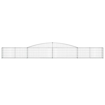 vidaXL Συρματοκιβώτια Τοξωτά 5 τεμ. 400x30x40/60 εκ. Γαλβαν. Ατσάλι