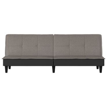 vidaXL Καναπές Κρεβάτι Taupe Υφασμάτινος 200x100x33cm 1 τεμ. Γωνιακός