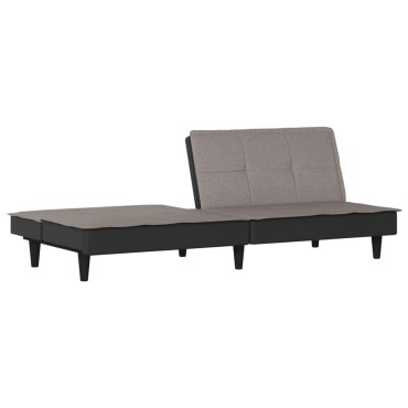 vidaXL Καναπές Κρεβάτι Taupe Υφασμάτινος 200x100x33cm 1 τεμ. Γωνιακός