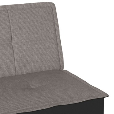 vidaXL Καναπές Κρεβάτι Taupe Υφασμάτινος 200x100x33cm 1 τεμ. Γωνιακός