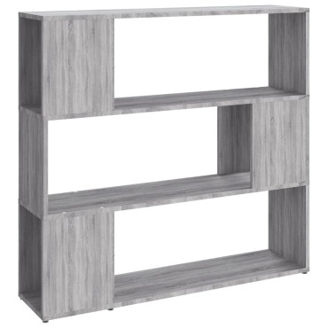 vidaXL Βιβλιοθήκη/Διαχωριστικό Χώρου Γκρι Sonoma 100x24x94cm 1 τεμ.