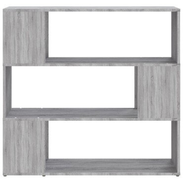 vidaXL Βιβλιοθήκη/Διαχωριστικό Χώρου Γκρι Sonoma 100x24x94cm 1 τεμ.