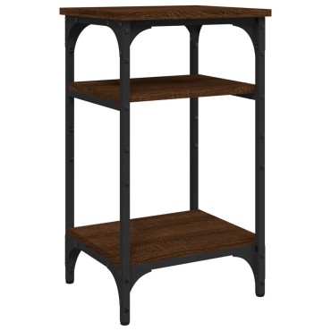 vidaXL Βοηθητικό Τραπέζι Καφέ Δρυς 35x30x60cm Επεξεργασμένο Ξύλο 1 τεμ.