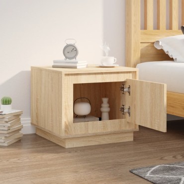 vidaXL Τραπεζάκι Σαλονιού Sonoma Δρυς 51x50x44cm Επεξεργασμένο Ξύλο 1 τεμ.