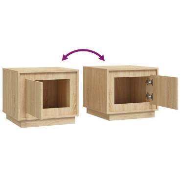 vidaXL Τραπεζάκι Σαλονιού Sonoma Δρυς 51x50x44cm Επεξεργασμένο Ξύλο 1 τεμ.