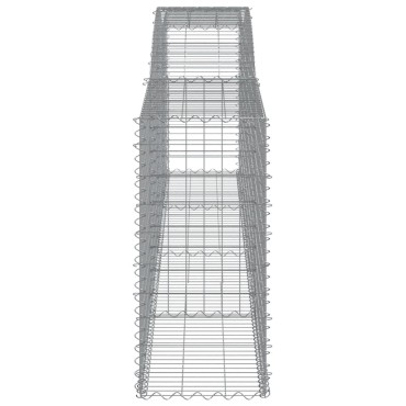 vidaXL Συρματοκιβώτιο Τοξωτό 400x50x100/120εκ. από Γαλβανισμένο Χάλυβα