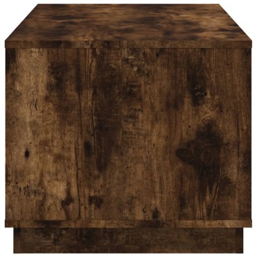 vidaXL Τραπεζάκι Σαλονιού Καπνιστή Δρυς 102x50x44cm Επεξεργασμ. Ξύλο 1 τεμ.
