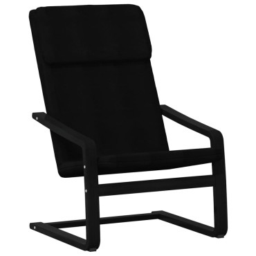 vidaXL Πολυθρόνα Relax Μαύρη Υφασμάτινη 59x82x98cm 1 τεμ.