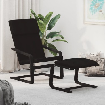 vidaXL Πολυθρόνα Relax Μαύρη Υφασμάτινη 59x82x98cm 1 τεμ.