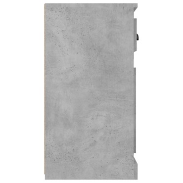 vidaXL Μπουφές Γκρι Σκυροδέματος 70x35,5x67,5cm Επεξεργασμένο Ξύλο 1 τεμ.