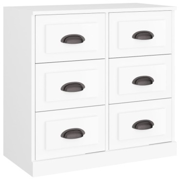 vidaXL Ντουλάπι Λευκό 70x35,5x67,5cm από Επεξεργασμένο Ξύλο 1 τεμ.