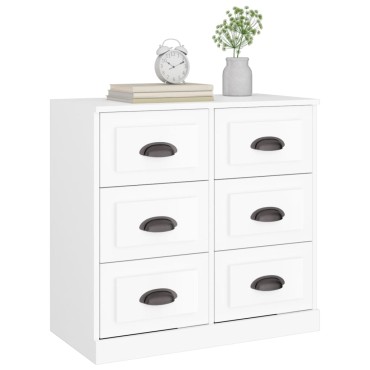 vidaXL Ντουλάπι Λευκό 70x35,5x67,5cm από Επεξεργασμένο Ξύλο 1 τεμ.