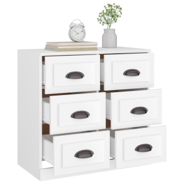 vidaXL Ντουλάπι Λευκό 70x35,5x67,5cm από Επεξεργασμένο Ξύλο 1 τεμ.