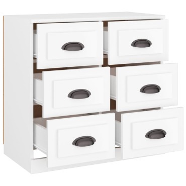 vidaXL Ντουλάπι Λευκό 70x35,5x67,5cm από Επεξεργασμένο Ξύλο 1 τεμ.