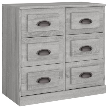 vidaXL Μπουφές Γκρι Sonoma 70x35,5x67,5cm από Επεξεργασμένο Ξύλο 1 τεμ.