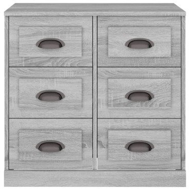 vidaXL Μπουφές Γκρι Sonoma 70x35,5x67,5cm από Επεξεργασμένο Ξύλο 1 τεμ.