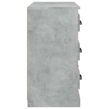 vidaXL Μπουφές Γκρι Σκυροδέματος 70x35,5x67,5cm Επεξεργασμένο Ξύλο 1 τεμ.