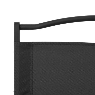 vidaXL Καρέκλες Κάμπινγκ 2 τεμ. Μαύρες 54x55x78cm Ύφασμα Oxford