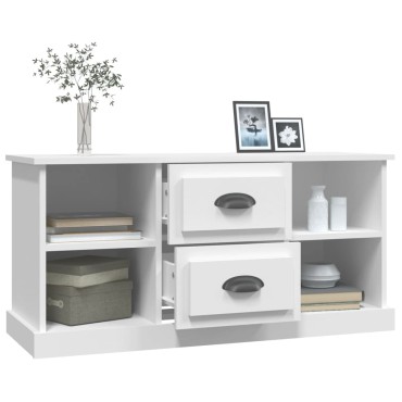 vidaXL Έπιπλο Τηλεόρασης Λευκό 99,5x35,5x48cm Επεξεργασμένο Ξύλο