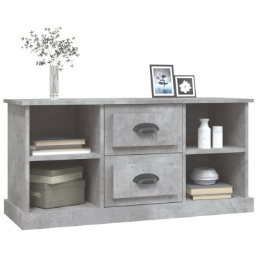 vidaXL Έπιπλο Τηλεόρασης Γκρι Σκυρ. 99,5x35,5x48cm Επεξ. Ξύλο