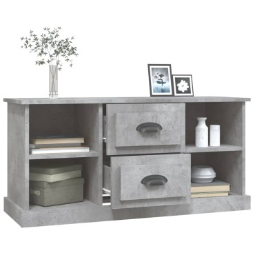 vidaXL Έπιπλο Τηλεόρασης Γκρι Σκυρ. 99,5x35,5x48cm Επεξ. Ξύλο