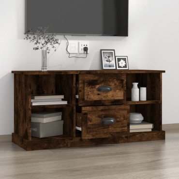 vidaXL Έπιπλο Τηλεόρασης Καπνιστή Δρυς 99,5x35,5x48cm Επεξ. Ξύλο