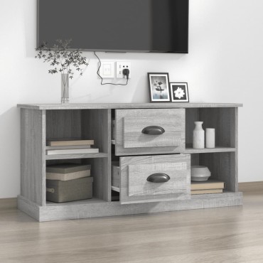 vidaXL Έπιπλο Τηλεόρασης Γκρι Sonoma 99,5x35,5x48cm από Επεξεργ. Ξύλο