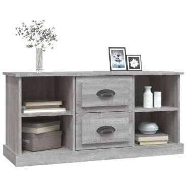 vidaXL Έπιπλο Τηλεόρασης Γκρι Sonoma 99,5x35,5x48cm από Επεξεργ. Ξύλο