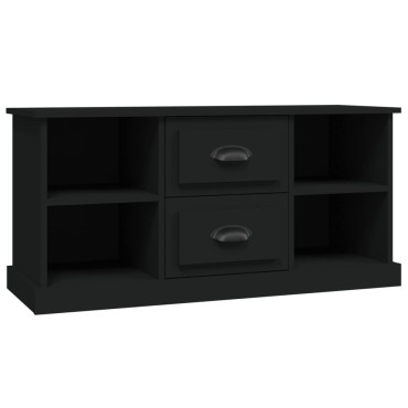 vidaXL Έπιπλο Τηλεόρασης Μαύρο 99,5x35,5x48cm Επεξ. Ξύλο