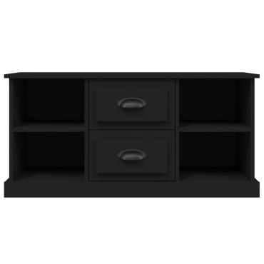 vidaXL Έπιπλο Τηλεόρασης Μαύρο 99,5x35,5x48cm Επεξ. Ξύλο