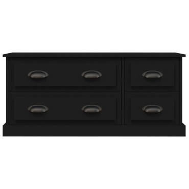 vidaXL Έπιπλο Τηλεόρασης Μαύρο 100x35,5x45cm Επεξ. Επεξεργασμένο Ξύλο