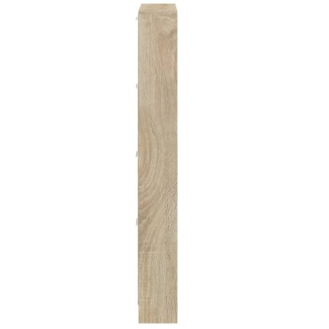 vidaXL Παπουτσοθήκη Χρώμα Δρυός 59x17x150cm από Επεξεργασμένο Ξύλο