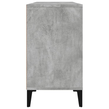 vidaXL Ντουλάπι Νιπτήρα Γκρι Σκυρ. 80x33x60cm Επεξεργασμένο Ξύλο 1 τεμ.