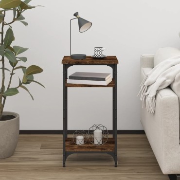vidaXL Βοηθητικό Τραπέζι Καπνιστή Δρυς 40x30x75cm Επεξεργασμένο Ξύλο 1 τεμ.