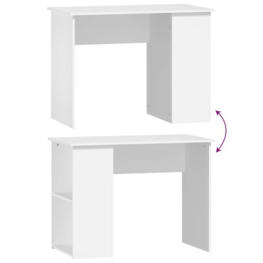 vidaXL Γραφείο Λευκό 100x55x75cm από Επεξεργασμένο Ξύλο 1 τεμ.