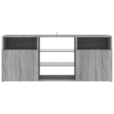 vidaXL Έπιπλο Τηλεόρασης με LED Γκρι Sonoma 120x30x50cm