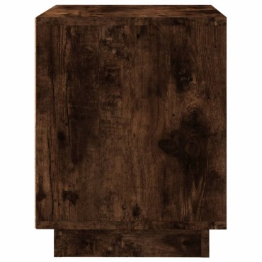 vidaXL Κομοδίνα 2 τεμ. Καπνιστή Δρυς 44x35x45cm Επεξεργασμένο Ξύλο