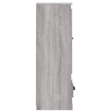 vidaXL Ντουλάπι Γκρι sonoma 36x35,5x103,5cm από Επεξεργασμένο Ξύλο 1 τεμ.