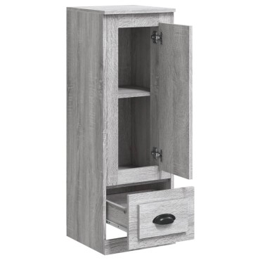 vidaXL Ντουλάπι Γκρι sonoma 36x35,5x103,5cm από Επεξεργασμένο Ξύλο 1 τεμ.