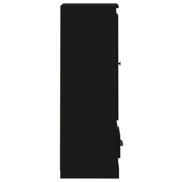 vidaXL Ντουλάπι Μαύρο 36x35,5x103,5cm από Επεξεργασμένο Ξύλο 1 τεμ.