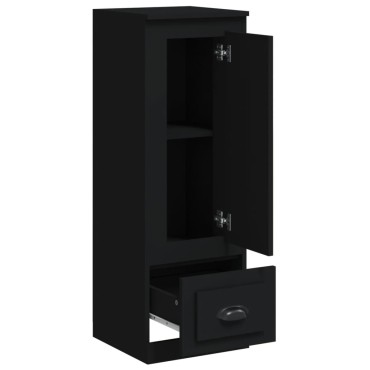 vidaXL Ντουλάπι Μαύρο 36x35,5x103,5cm από Επεξεργασμένο Ξύλο 1 τεμ.