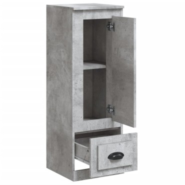 vidaXL Ντουλάπι Γκρι Σκυροδέματος 36x35,5x103,5cm Επεξεργασμένο Ξύλο 1 τεμ.