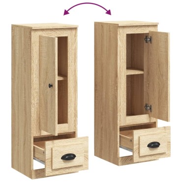 vidaXL Ντουλάπι Sonoma δρυς 36x35,5x103,5cm από Επεξεργασμένο Ξύλο 1 τεμ.