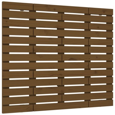 vidaXL Κεφαλάρι Τοίχου Μελί 141x3x91,5cm από Μασίφ Ξύλο Πεύκου 1 τεμ.