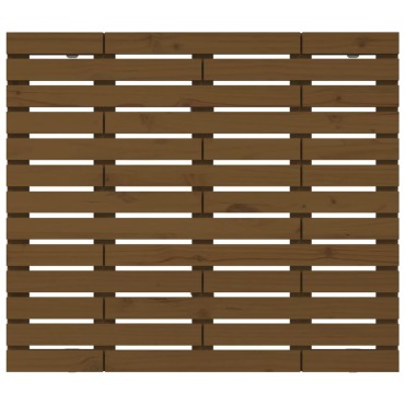 vidaXL Κεφαλάρι Τοίχου Μελί 141x3x91,5cm από Μασίφ Ξύλο Πεύκου 1 τεμ.