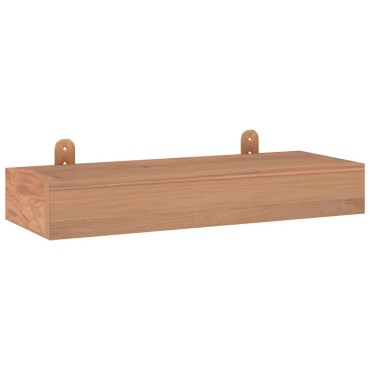 vidaXL Ράφια Τοίχου 2 τεμ. 40x15x6cm από Μασίφ Ξύλο Teak