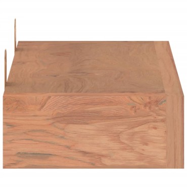 vidaXL Ράφια Τοίχου 2 τεμ. 40x15x6cm από Μασίφ Ξύλο Teak
