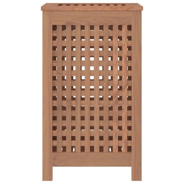 vidaXL Καλάθι Άπλυτων 35 x 25 x 60 εκ. από Μασίφ Ξύλο Teak
