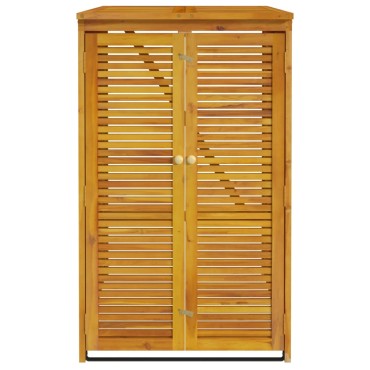 vidaXL Πλαίσιο Μονού Κάδου Απορριμάτων 70x89x117 εκ Μασίφ Ξύλο Ακακίας