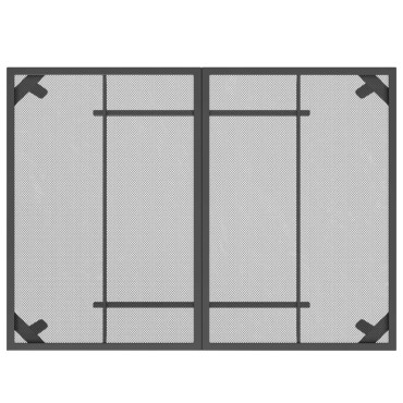 vidaXL Τραπέζι Κήπου Ανθρακί με Πλέγμα 110x80x72cm Ατσάλινο 1 τεμ.